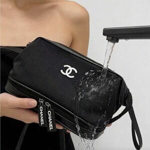 CHANEL Black Cosmetic Bag